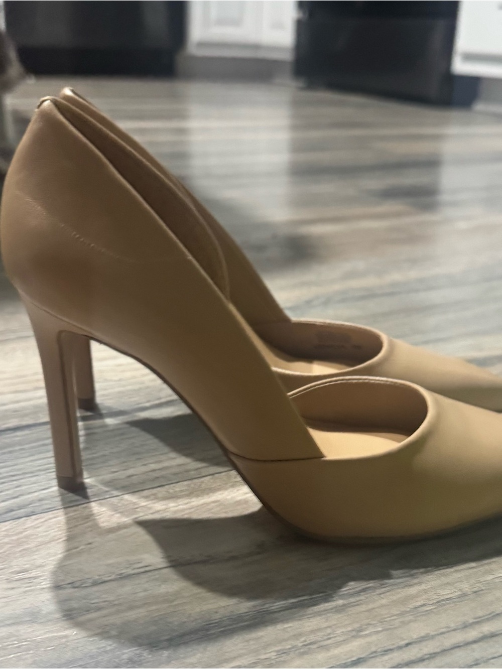 Gianni Bini Tan Leather High Heel Pumps